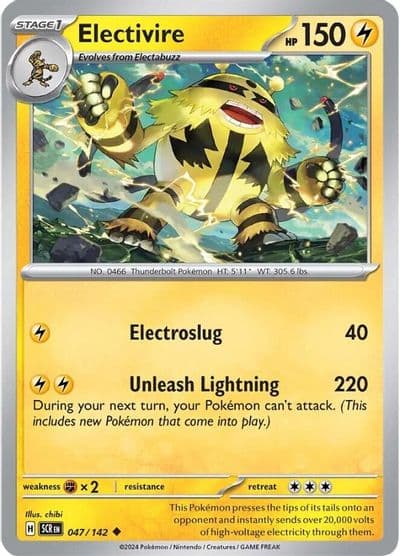Electivire SV07: Stellar Crown Pokemon card