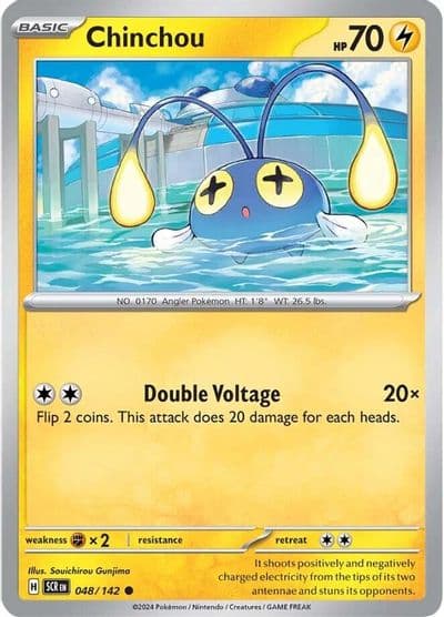 Chinchou SV07: Stellar Crown Pokemon card