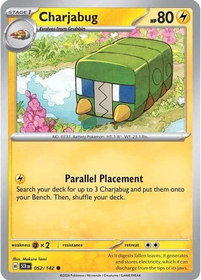 Charjabug SV07: Stellar Crown Pokemon card