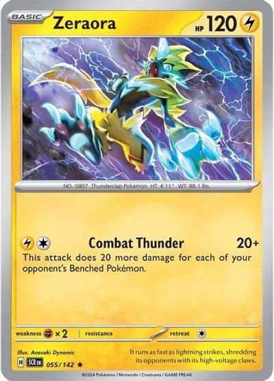 Zeraora SV07: Stellar Crown Pokemon card