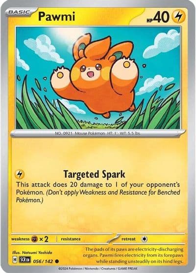 Pawmi SV07: Stellar Crown Pokemon card