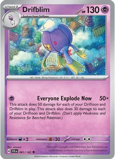 Drifblim SV07: Stellar Crown Pokemon card