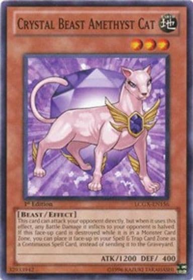 Crystal Beast Amethyst Cat Legendary Collection 2 Yu-Gi-Oh! card
