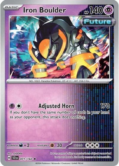 Iron Boulder SV07: Stellar Crown Pokemon card