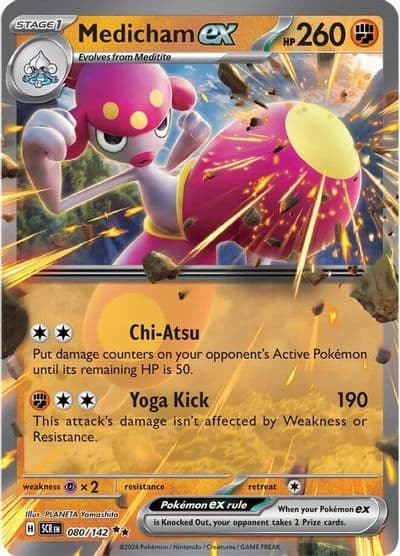 Medicham ex SV07: Stellar Crown Pokemon card