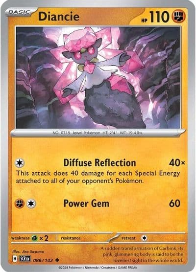 Diancie SV07: Stellar Crown Pokemon card
