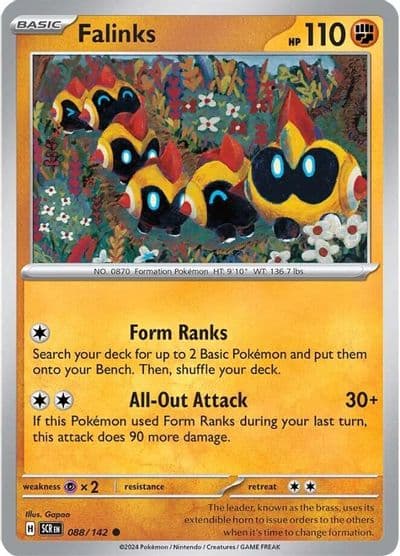 Falinks SV07: Stellar Crown Pokemon card