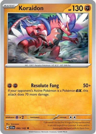 Koraidon SV07: Stellar Crown Pokemon card