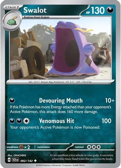 Swalot SV07: Stellar Crown Pokemon card