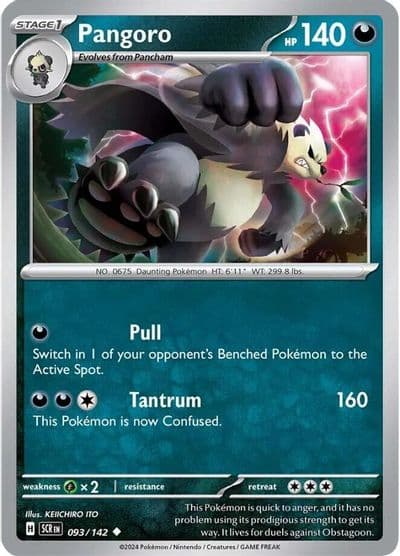 Pangoro SV07: Stellar Crown Pokemon card
