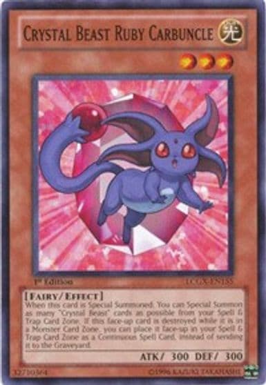 Crystal Beast Ruby Carbuncle Legendary Collection 2 Yu-Gi-Oh! card