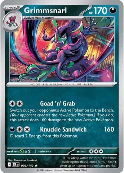 Grimmsnarl SV07: Stellar Crown Pokemon card