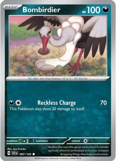 Bombirdier SV07: Stellar Crown Pokemon card