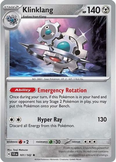 Klinklang SV07: Stellar Crown Pokemon card