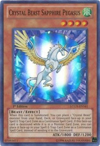 Crystal Beast Sapphire Pegasus Legendary Collection 2 Yu-Gi-Oh! card