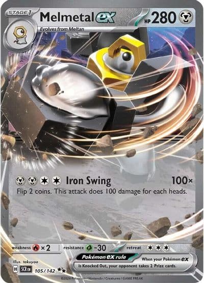 Melmetal ex SV07: Stellar Crown Pokemon card