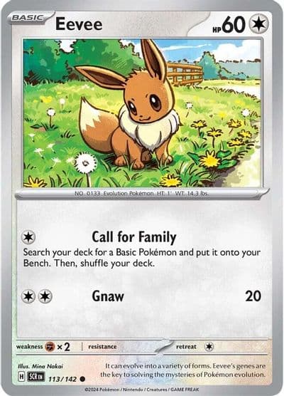 Eevee SV07: Stellar Crown Pokemon card