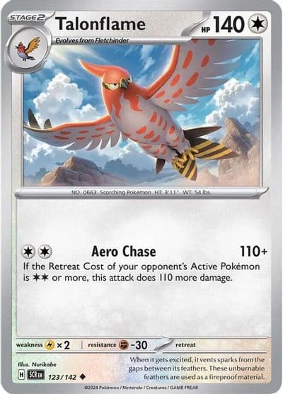 Talonflame SV07: Stellar Crown Pokemon card