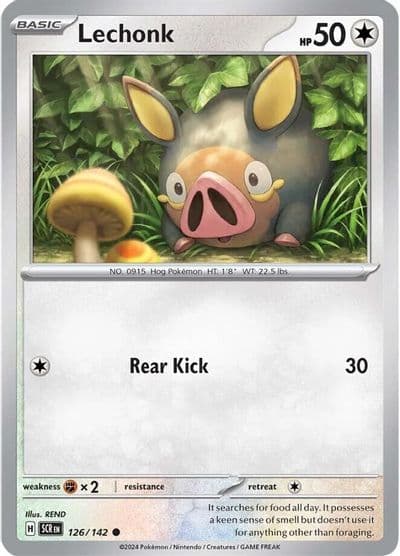Lechonk SV07: Stellar Crown Pokemon card