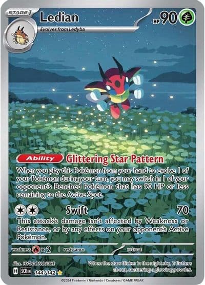 Ledian SV07: Stellar Crown Pokemon card