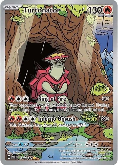 Turtonator SV07: Stellar Crown Pokemon card