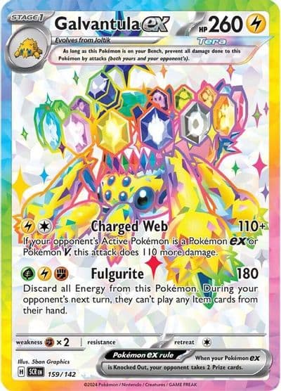 Galvantula ex SV07: Stellar Crown Pokemon card