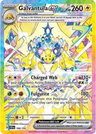 Galvantula ex SV07: Stellar Crown Pokemon card