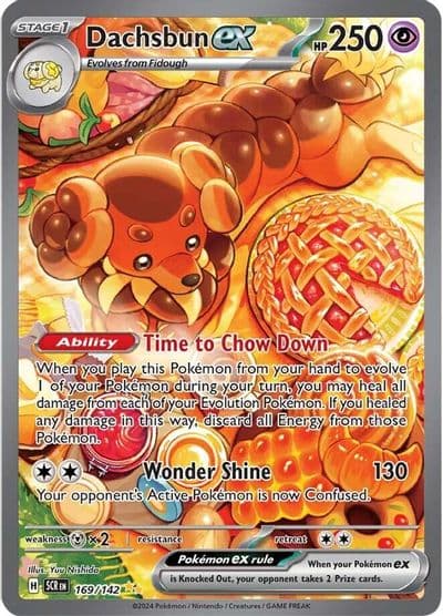 Dachsbun ex SV07: Stellar Crown Pokemon card