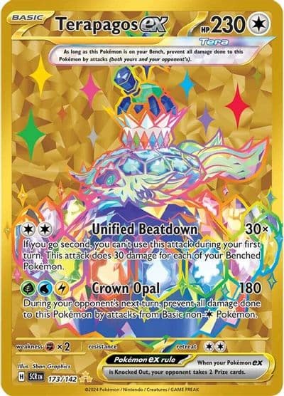Terapagos ex SV07: Stellar Crown Pokemon card