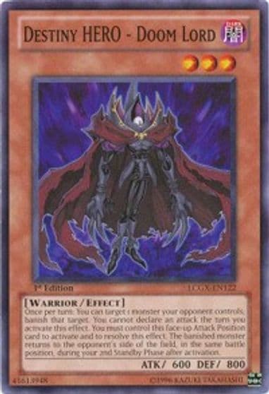 Destiny HERO Doom Lord Legendary Collection 2 Yu-Gi-Oh! card