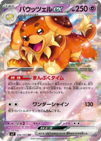 Dachsbun ex SV7: Stellar Miracle Pokemon card