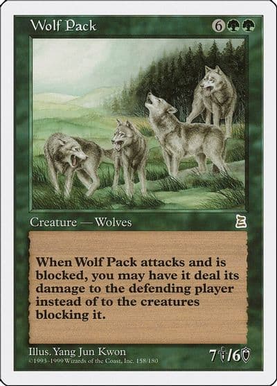 Wolf Pack Portal Three Kingdoms Magic card