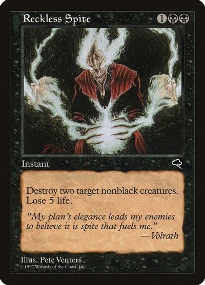 Reckless Spite Tempest Magic card