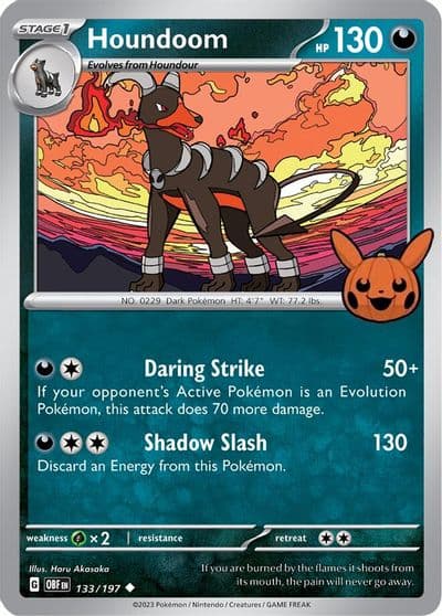 Houndoom Trick or Trade BOOster Bundle 2024 Pokemon card
