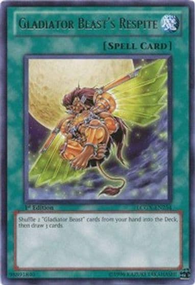 Gladiator Beasts Respite Legendary Collection 2 Yu-Gi-Oh! card
