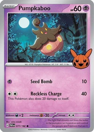 Pumpkaboo Trick or Trade BOOster Bundle 2024 Pokemon card