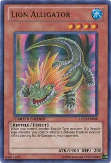 Lion Alligator Legendary Collection 2 Yu-Gi-Oh! card