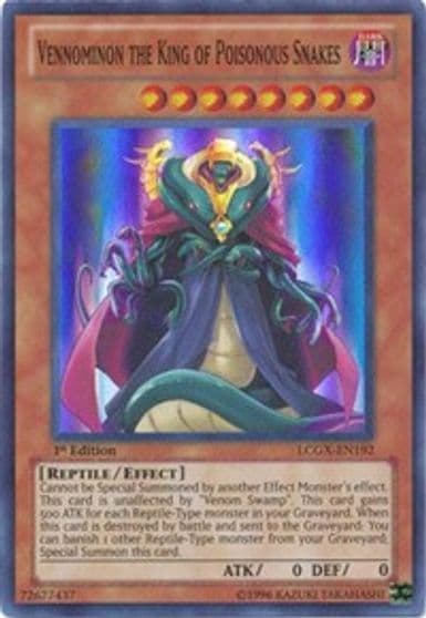 Vennominon the King of Poisonous Snakes Legendary Collection 2 Yu-Gi-Oh! card