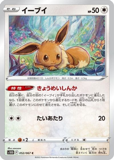 Eevee S10D: Time Gazer Pokemon card
