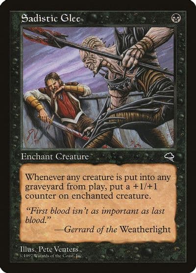 Sadistic Glee Tempest Magic card
