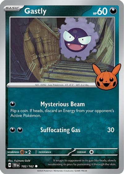 Gastly Trick or Trade BOOster Bundle 2024 Pokemon card