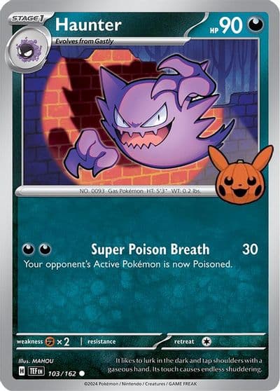 Haunter Trick or Trade BOOster Bundle 2024 Pokemon card