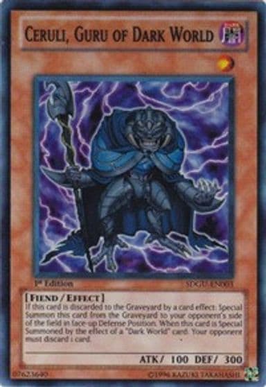 Ceruli Guru of Dark World Structure Deck: Gates of the Underworld Yu-Gi-Oh! card