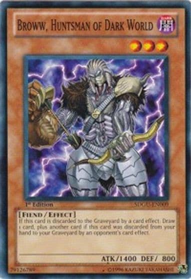 Broww Huntsman of Dark World Structure Deck: Gates of the Underworld Yu-Gi-Oh! card