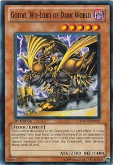 Goldd Wu Lord of Dark World Structure Deck: Gates of the Underworld Yu-Gi-Oh! card
