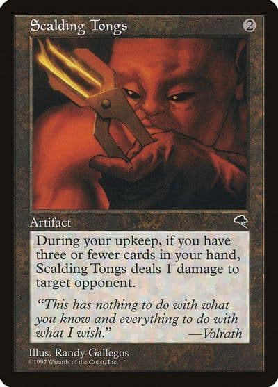 Scalding Tongs Tempest Magic card