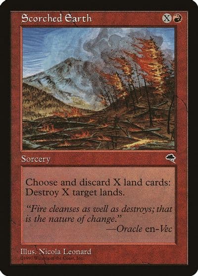 Scorched Earth Tempest Magic card