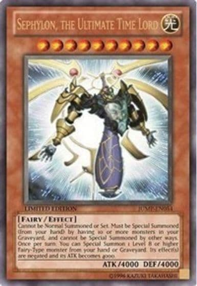 Sephylon the Ultimate Time Lord Shonen Jump Magazine Promos Yu-Gi-Oh! card
