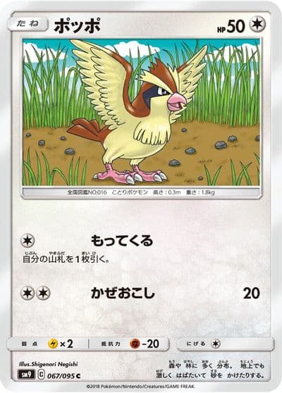 Pidgey SM9: Tag Bolt Pokemon card