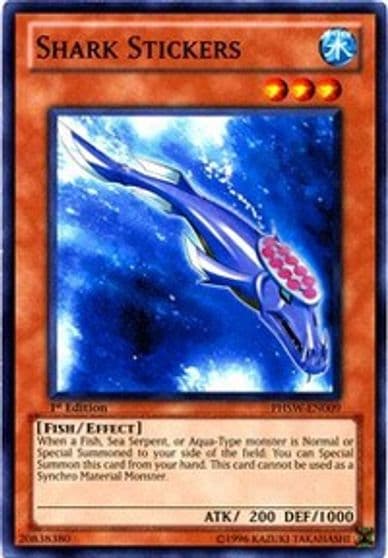 Shark Stickers Photon Shockwave Yu-Gi-Oh! card